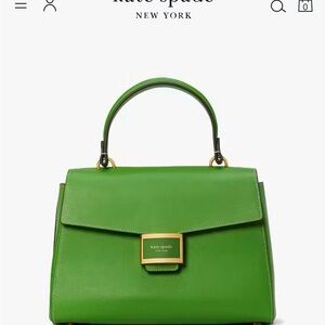Kate Spade Katy Top Handle Green Satchel NWT
